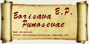 Borisava Punoševac vizit kartica